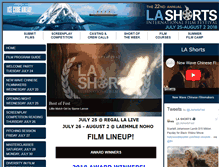 Tablet Screenshot of lashortsfest.com
